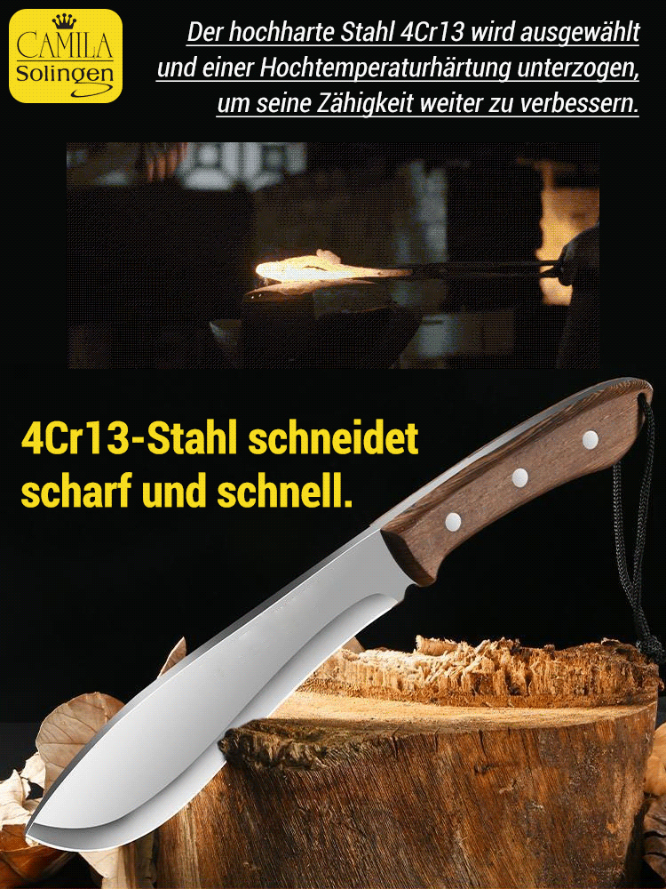 Hohe Härte, doppelte Verwendung】Outdoor-Machete】Haushaltsknochenhackmesser