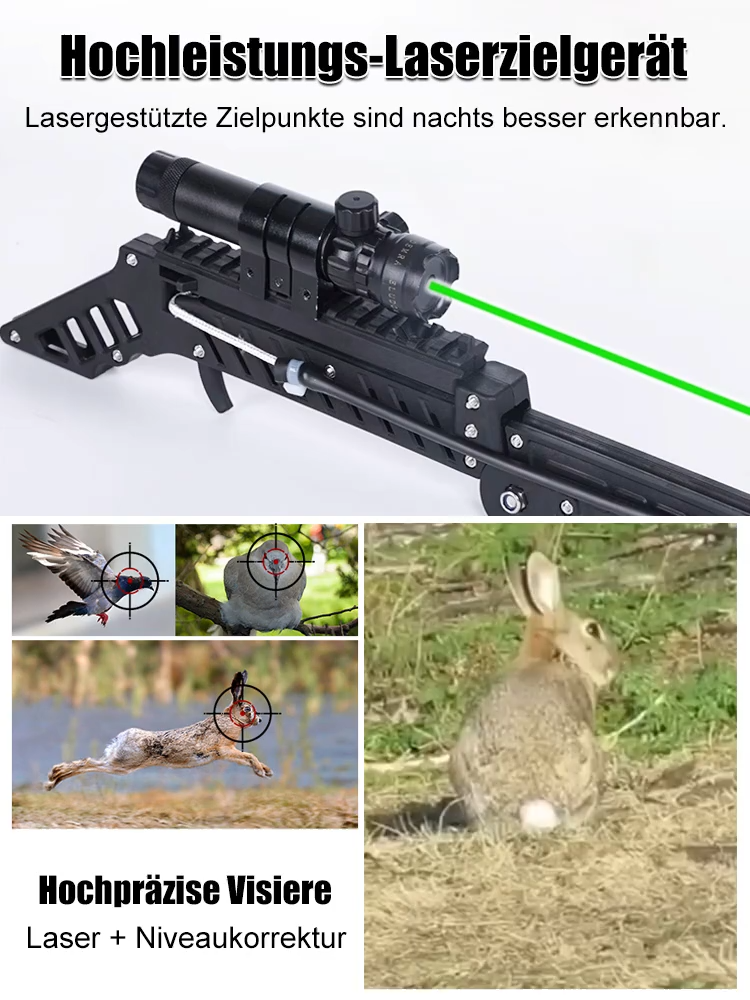 100 Meter Präzision auf Scharfschützenniveau! Lasergesteuerte Schleuder. [100 % legal, kaufen Sie mit Vertrauen]