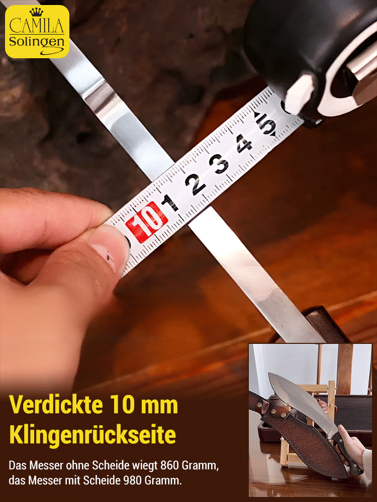 Hohe Härte, doppelte Verwendung】Outdoor-Machete】Haushaltsknochenhackmesser