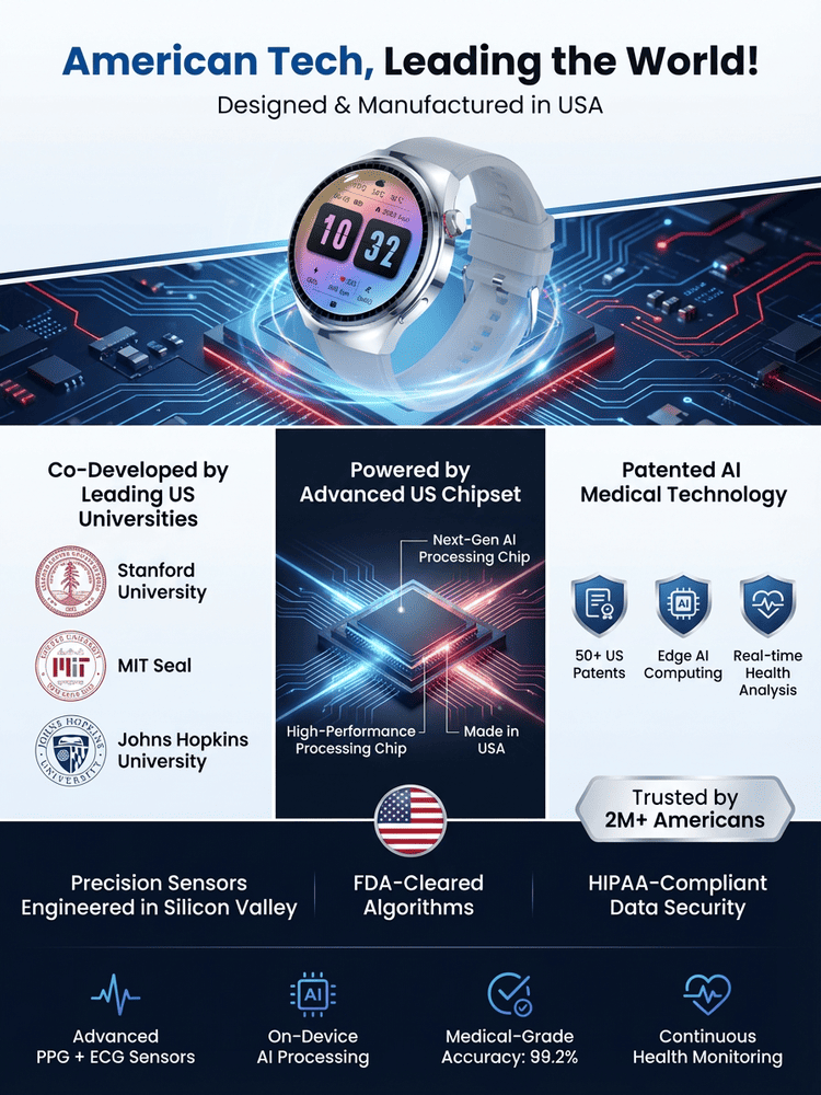 【Recommended by MDs!】The Newest Smart Health Watch！US Technology: 10 Years Ahead of China！