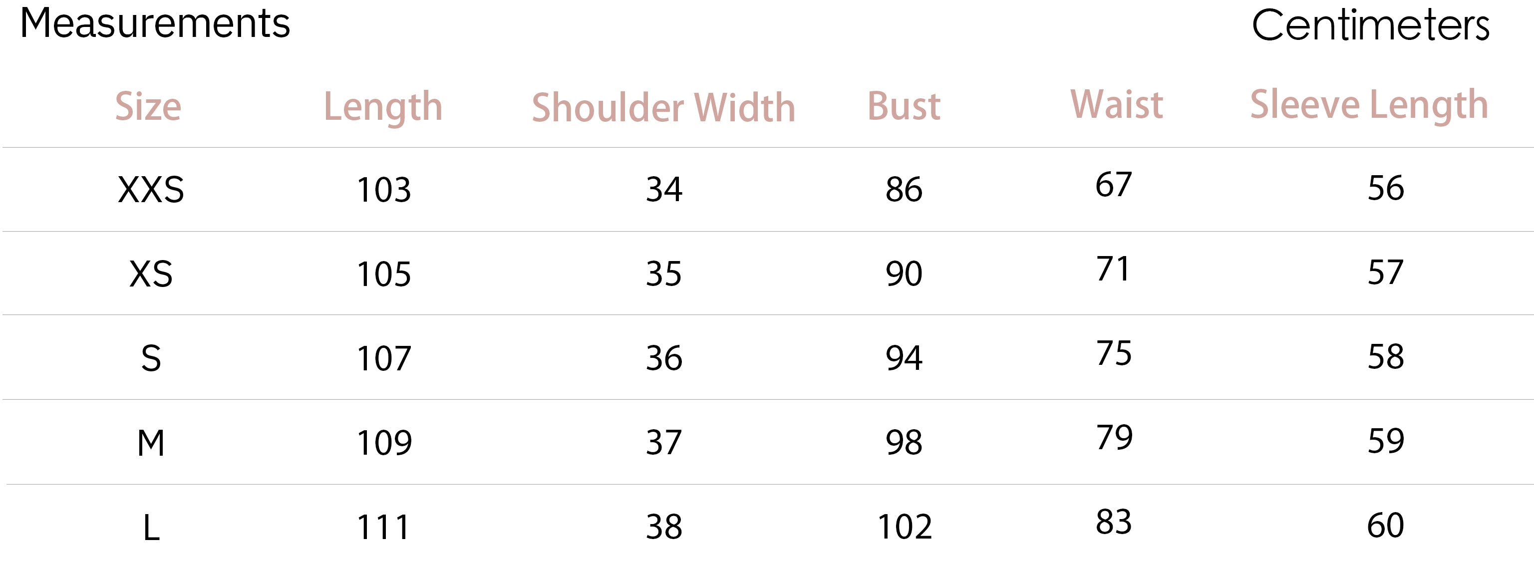 dress-puff sleeve dress-petite fashion-petite girls-Spring 2021-Emilee Dress - Ivory Print -Petite Studio NYC-Measurement Chart