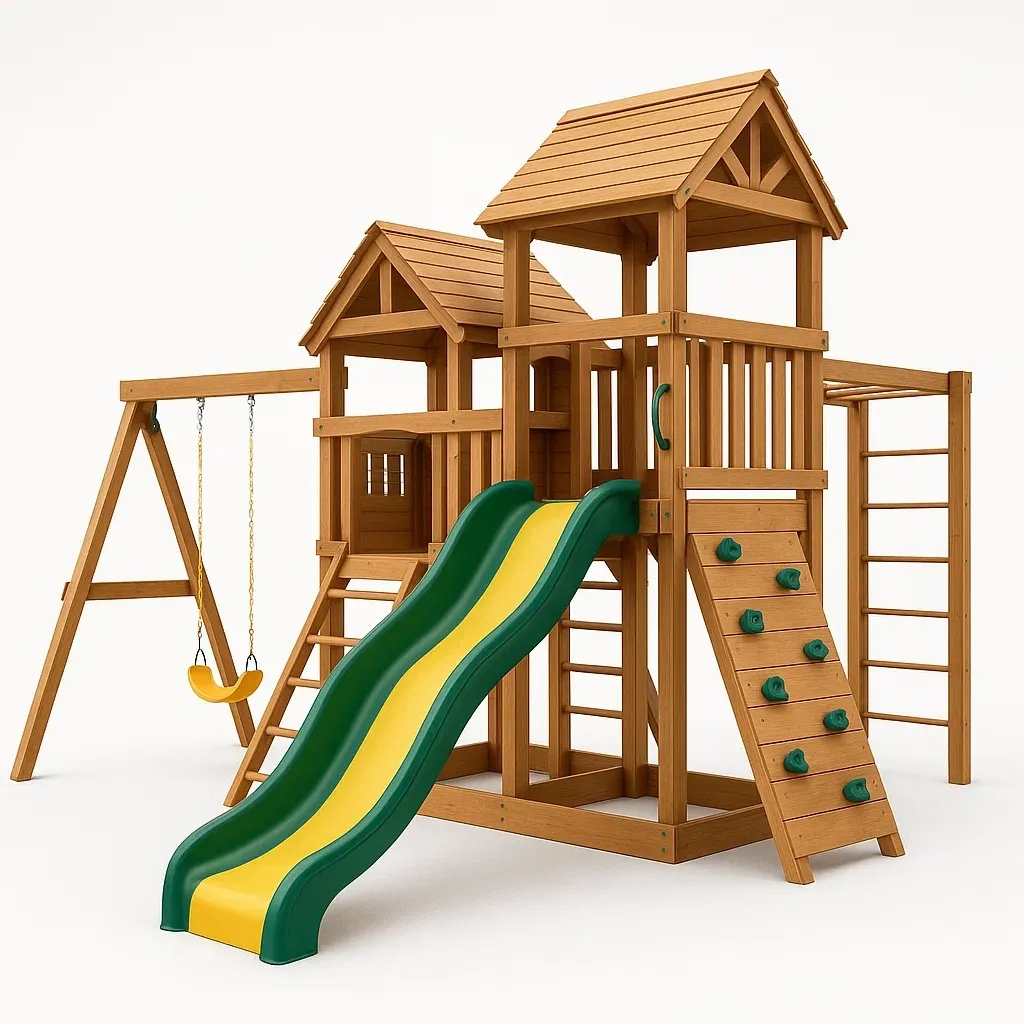 Giochi da esterno,Altalena combinata per bambini da esterno - Furnihomemarket