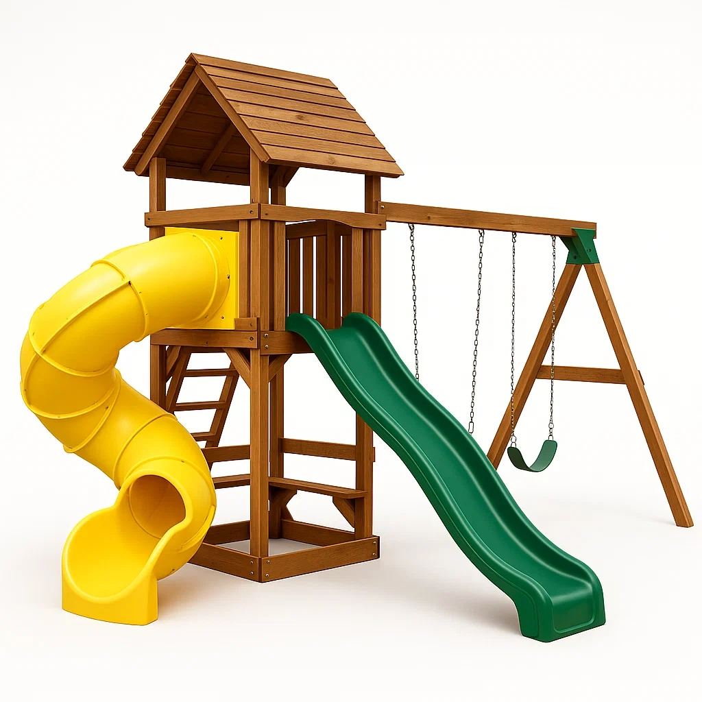 Giochi da esterno,Altalena combinata per bambini da esterno - Furnihomemarket