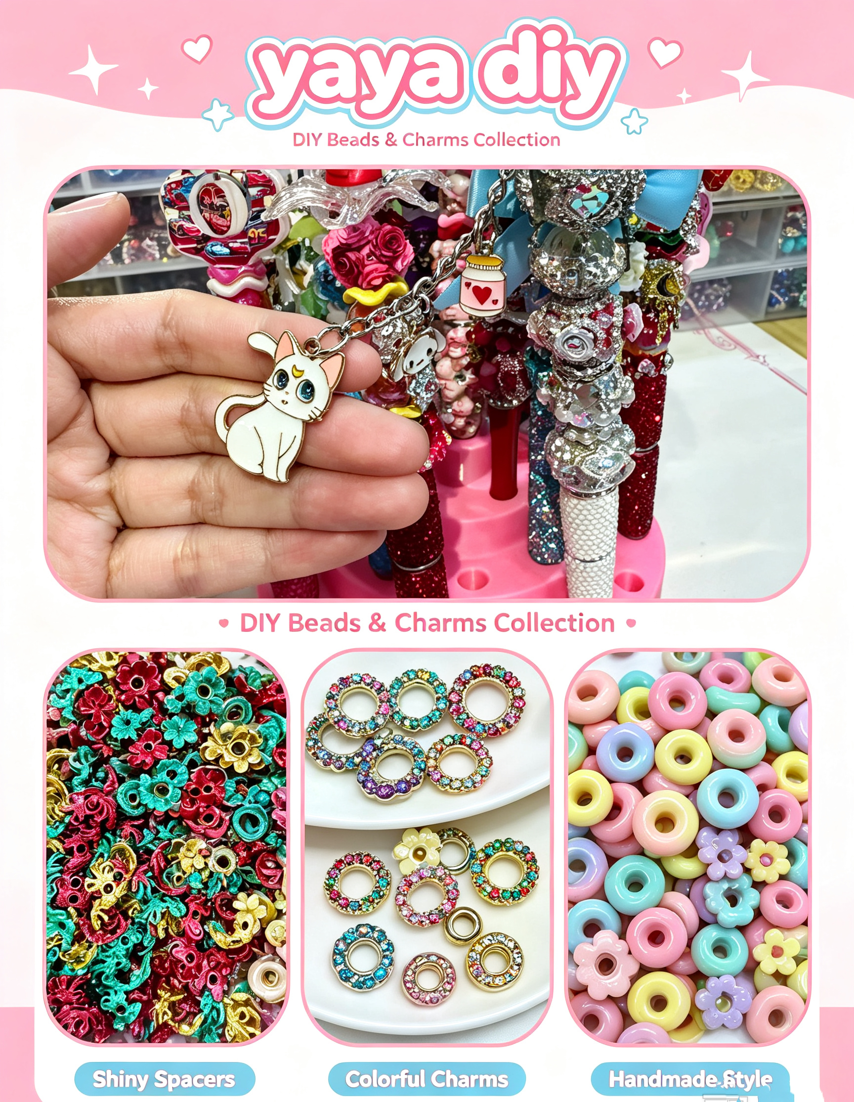 YaYa-diy beads pens accessory 