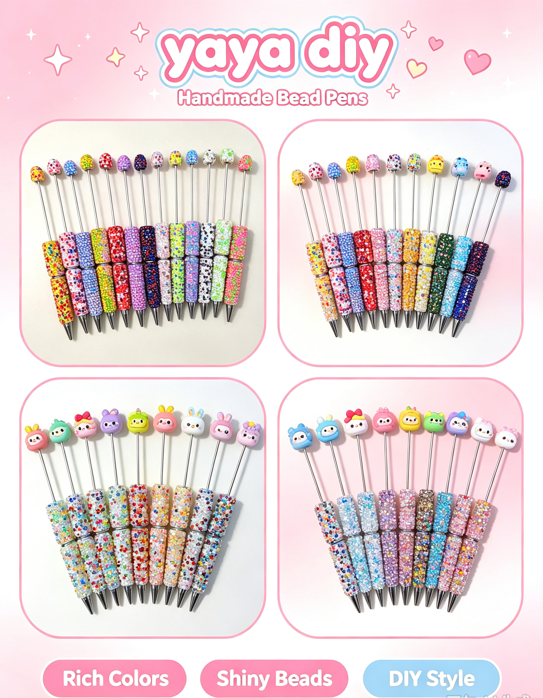 YaYa-diy beads pens accessory 