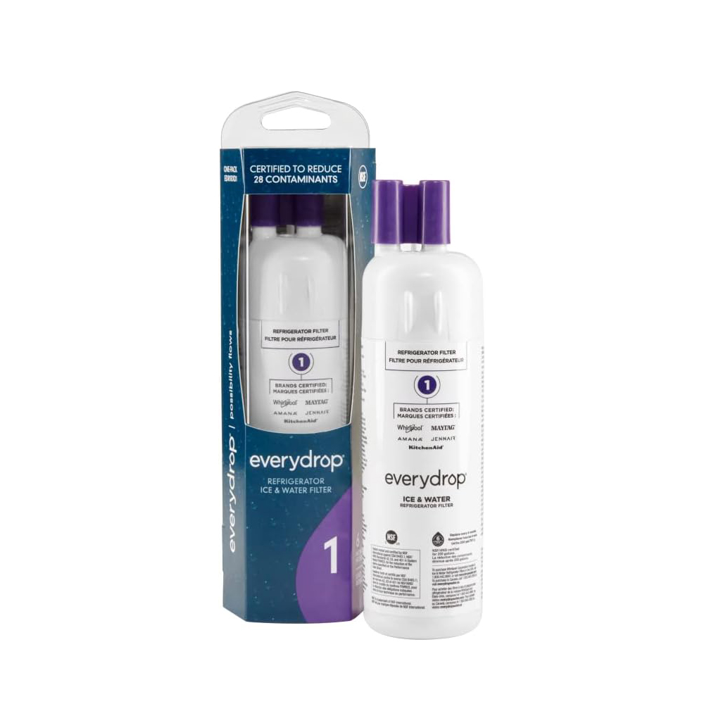 Whirlpool Ice and Water Refrigerator Filter 1,EDR1RXD1,2 Packs Purple Filter