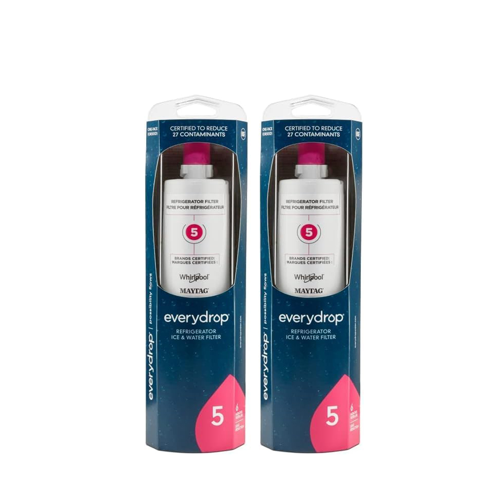 Ice and Water Refrigerator Filter 5,EDR5RXD1,2 Packs Pink Filter for replacement