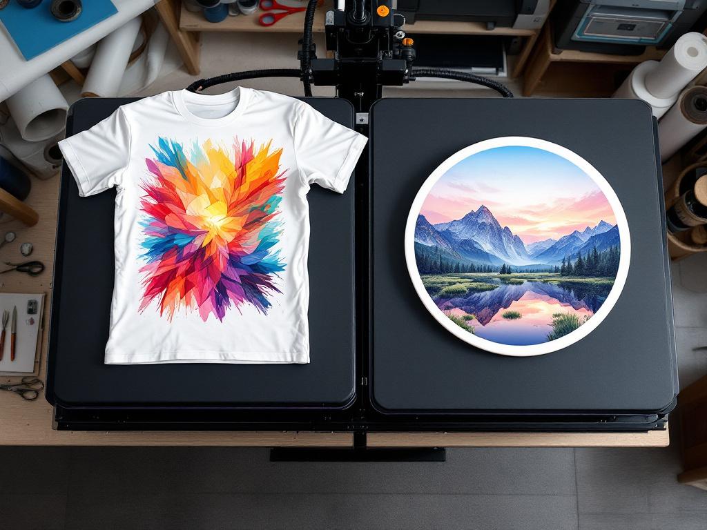 one heat press for sublimation and dtf methods