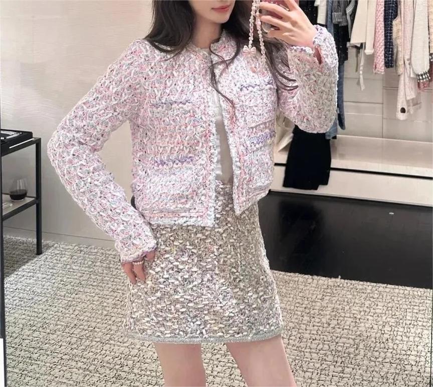 CHANE25SS colorful macaron cardigan