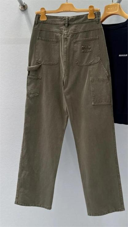 MIU Straight Leg Work Pants