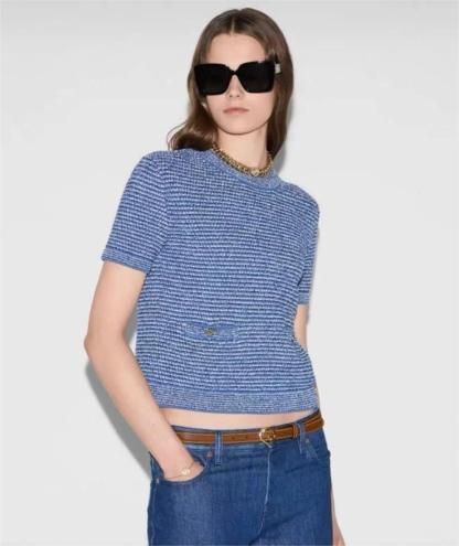 GUCC25SS Fine Cotton Short Sleeve Top