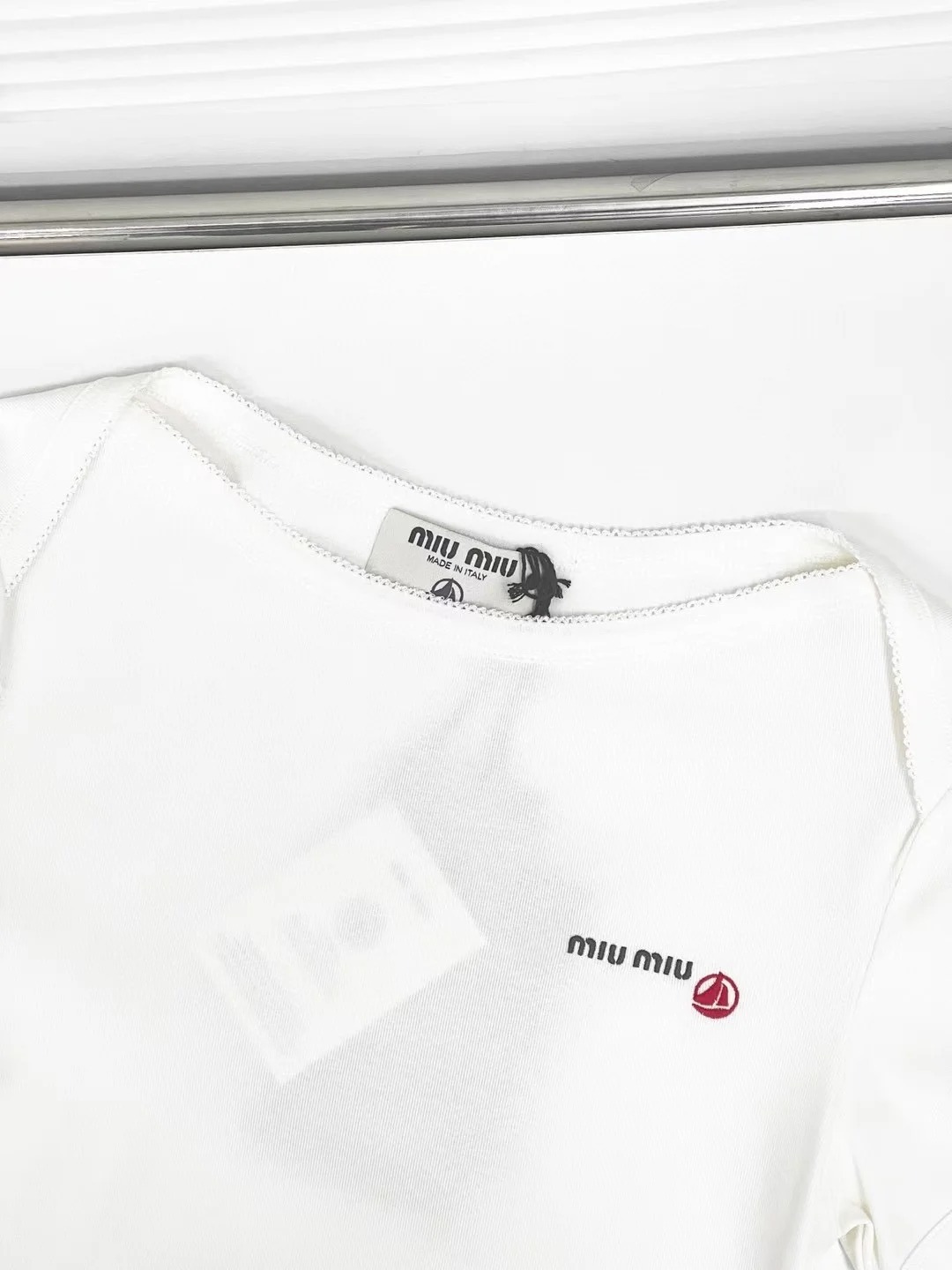 MIU25SS round neck sailboat co-branded T-shirt