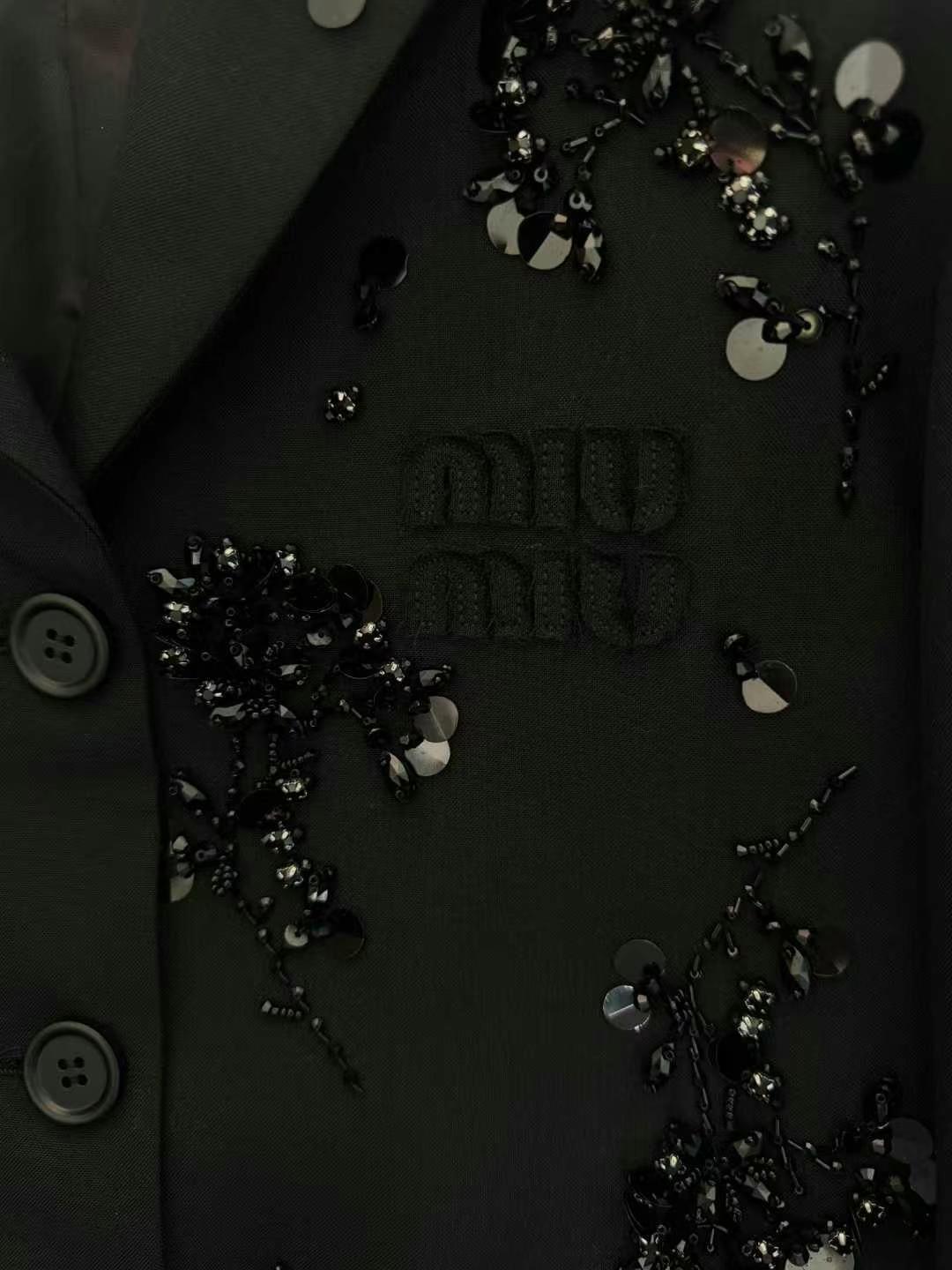 Miu Beaded Short Jacket