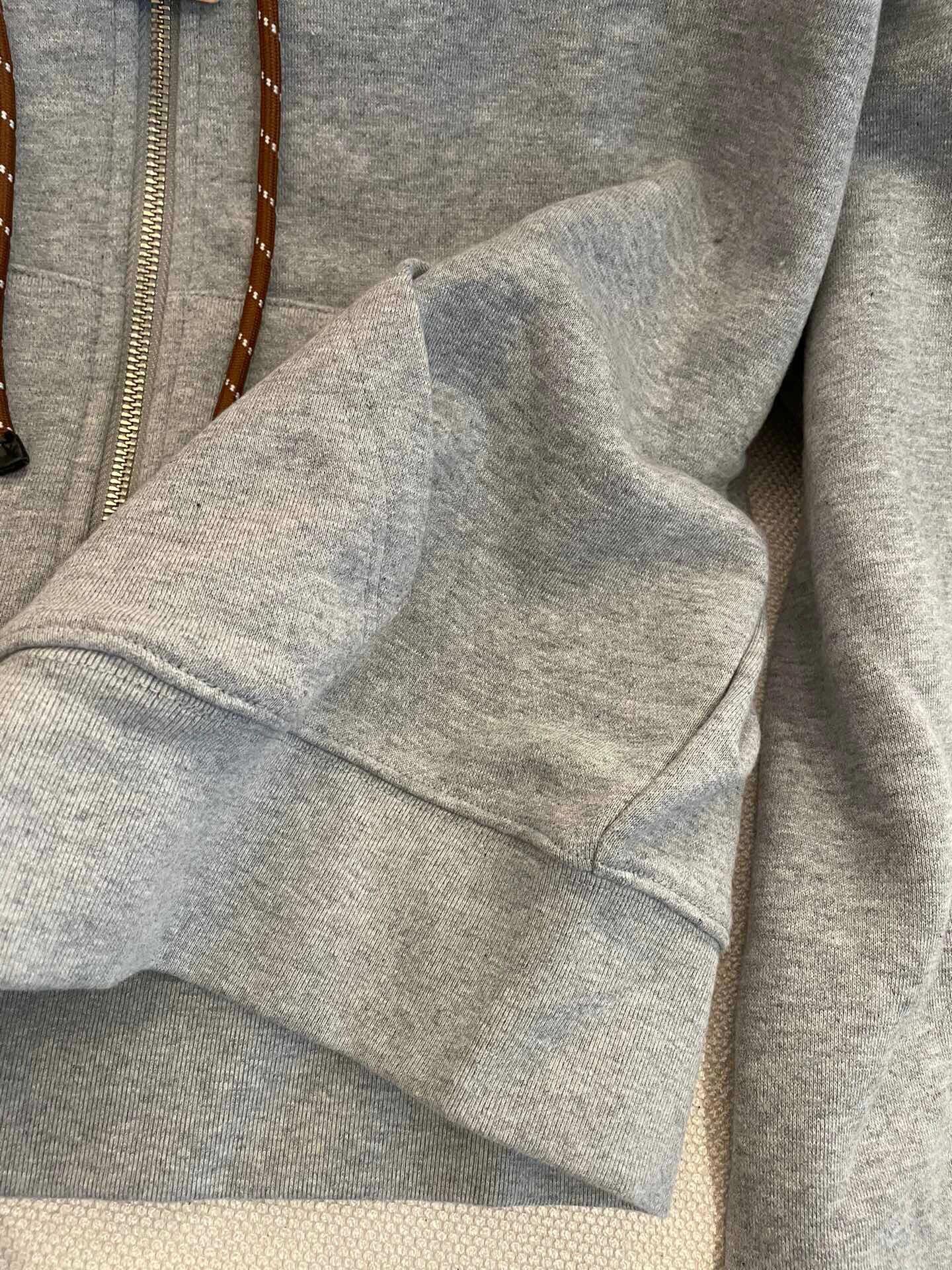 Miu Gray Sweatshirt Jacket