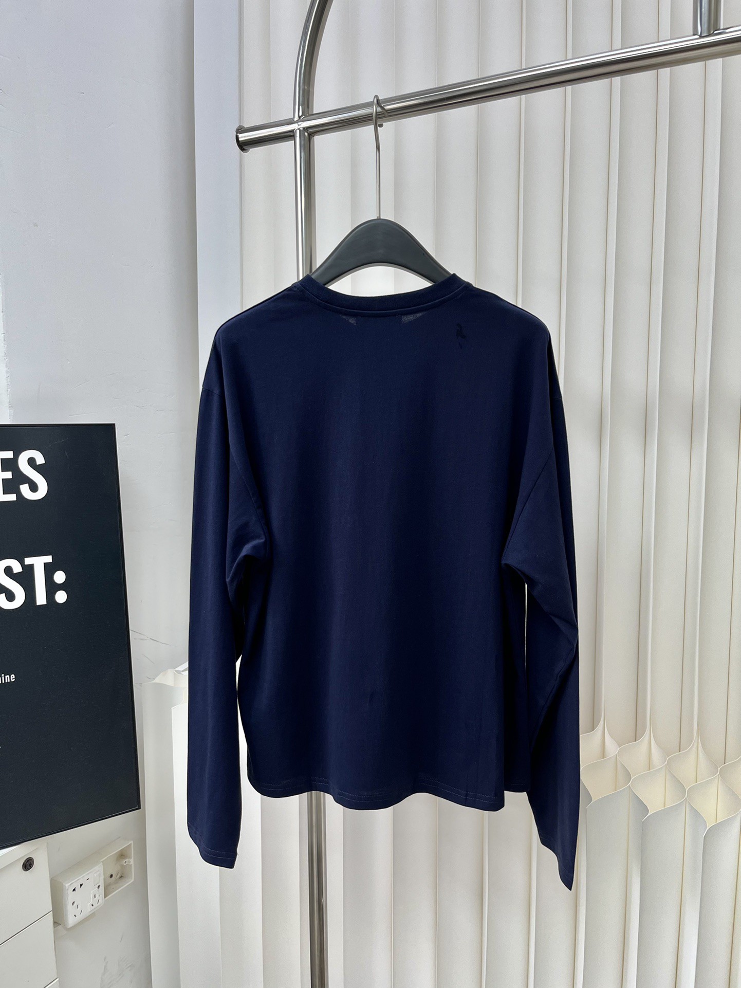 Miu Gold Label Embroidered Round Neck Long Sleeve