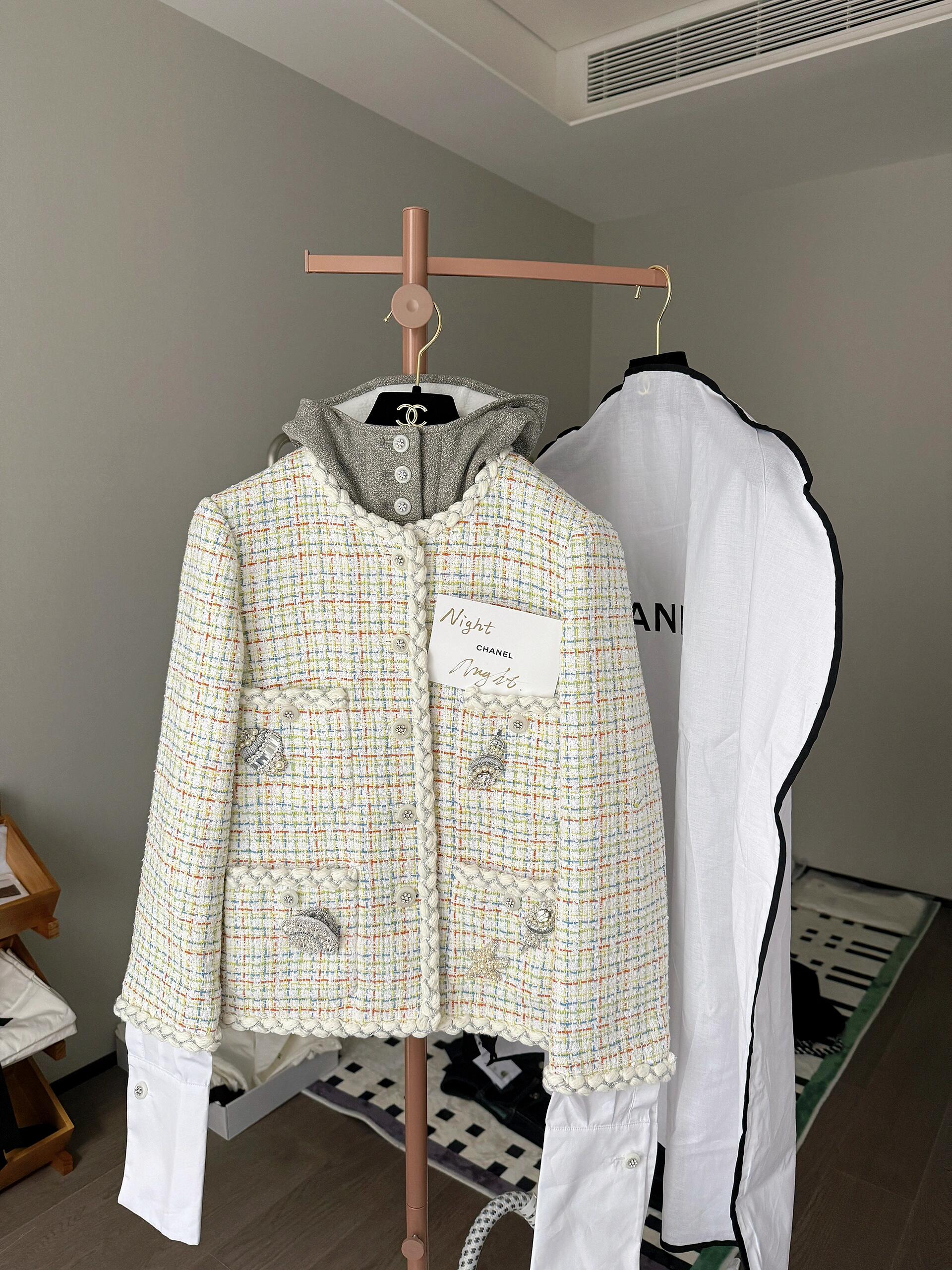 CHNEL Early Spring Embroidered Pocket Jacket