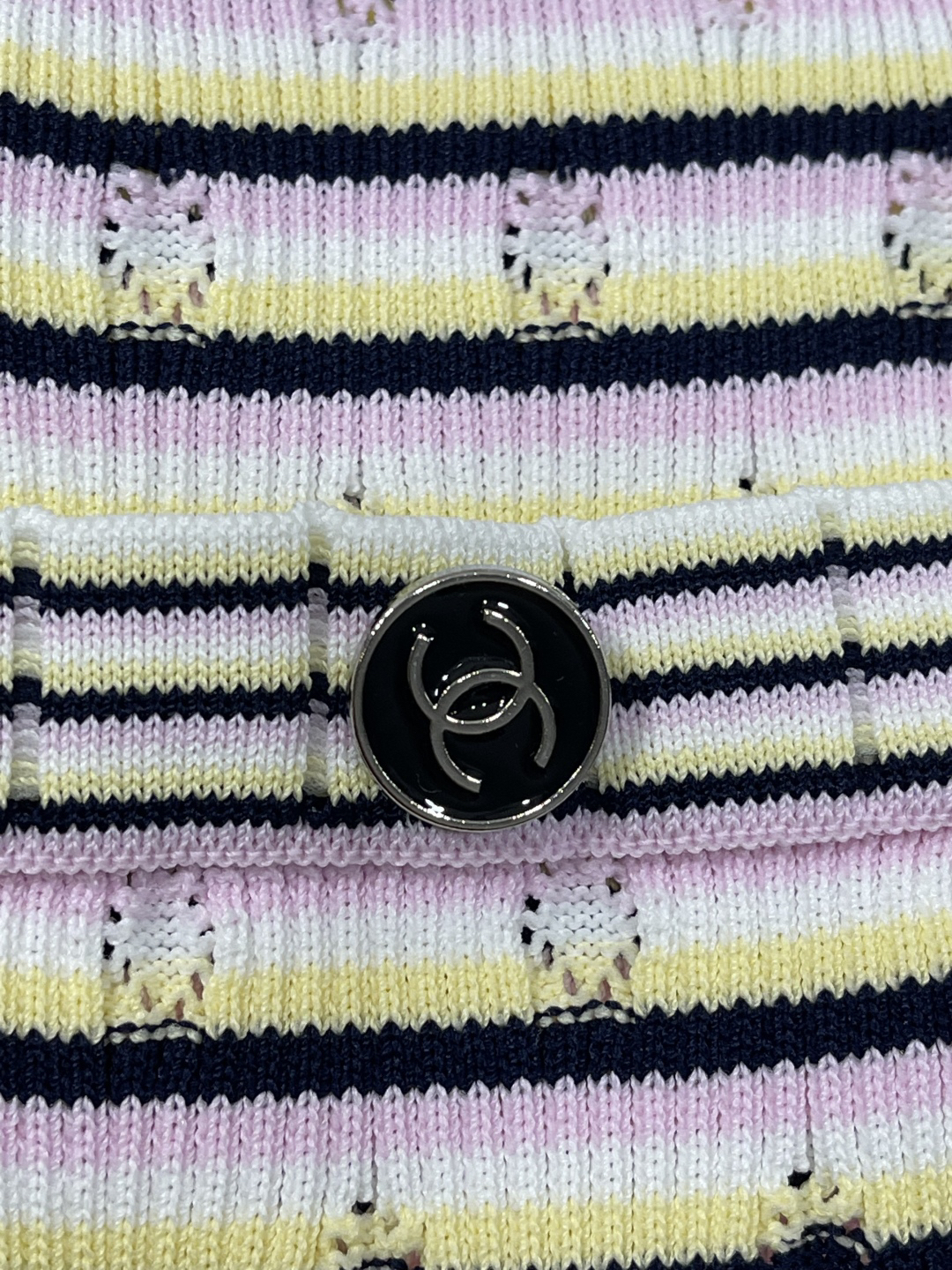 CHANE25SS colour-blocked striped jersey dress