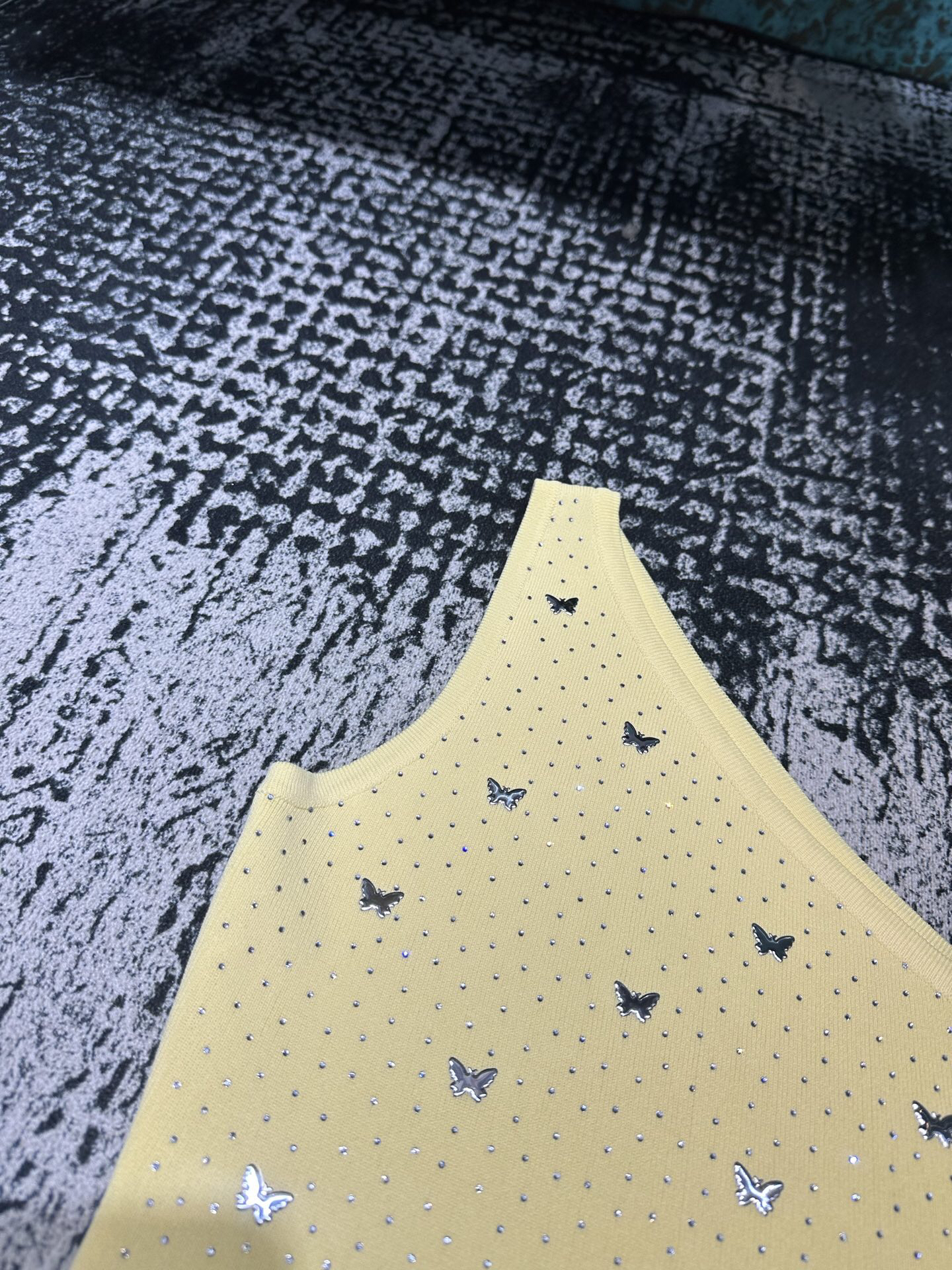 DOR25 summer new full hot diamond heavy section slant shoulder undershirt