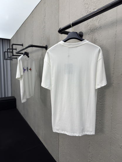 Miu Triple Flower Pattern Short Sleeve