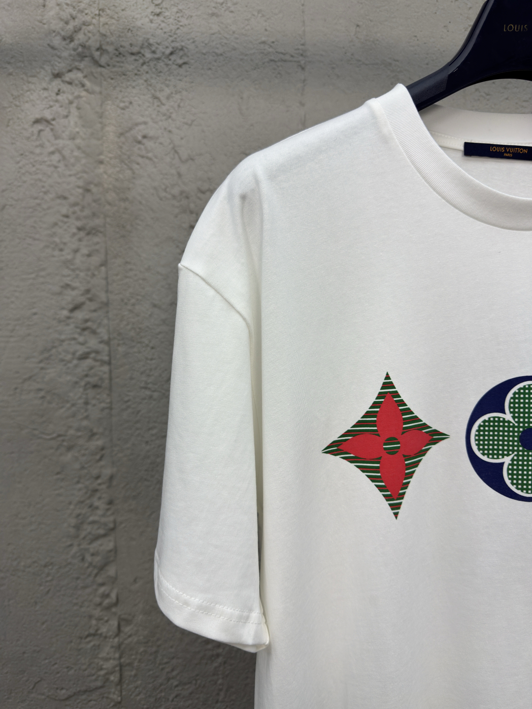 Miu Triple Flower Pattern Short Sleeve