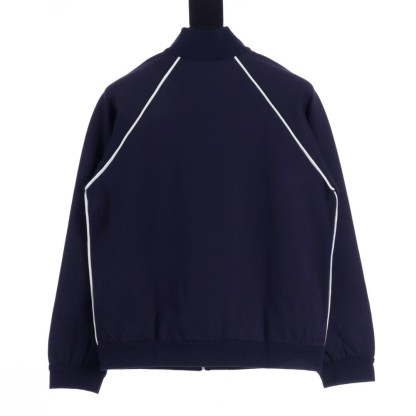 Miu Nylon Fleece Stand-Up Jacket Coat