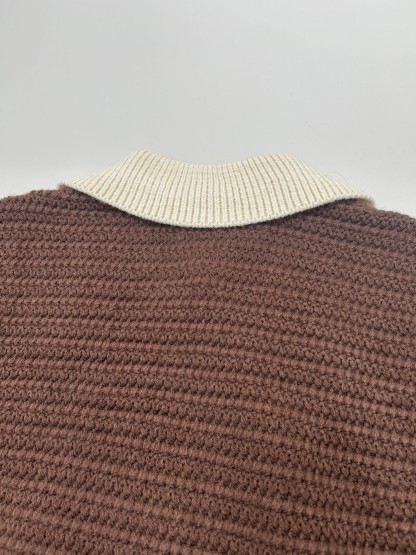 Miu Two-Way Zipper Knit Cardigan