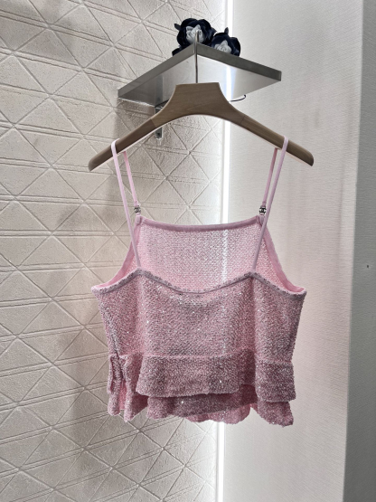 CHANE25SS Ruffled Suspenders