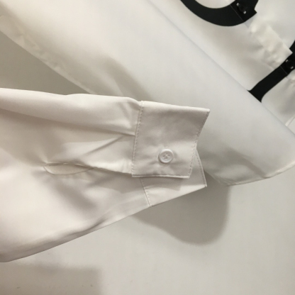 LOE25SSlogo Letter Print Long Sleeve Shirt