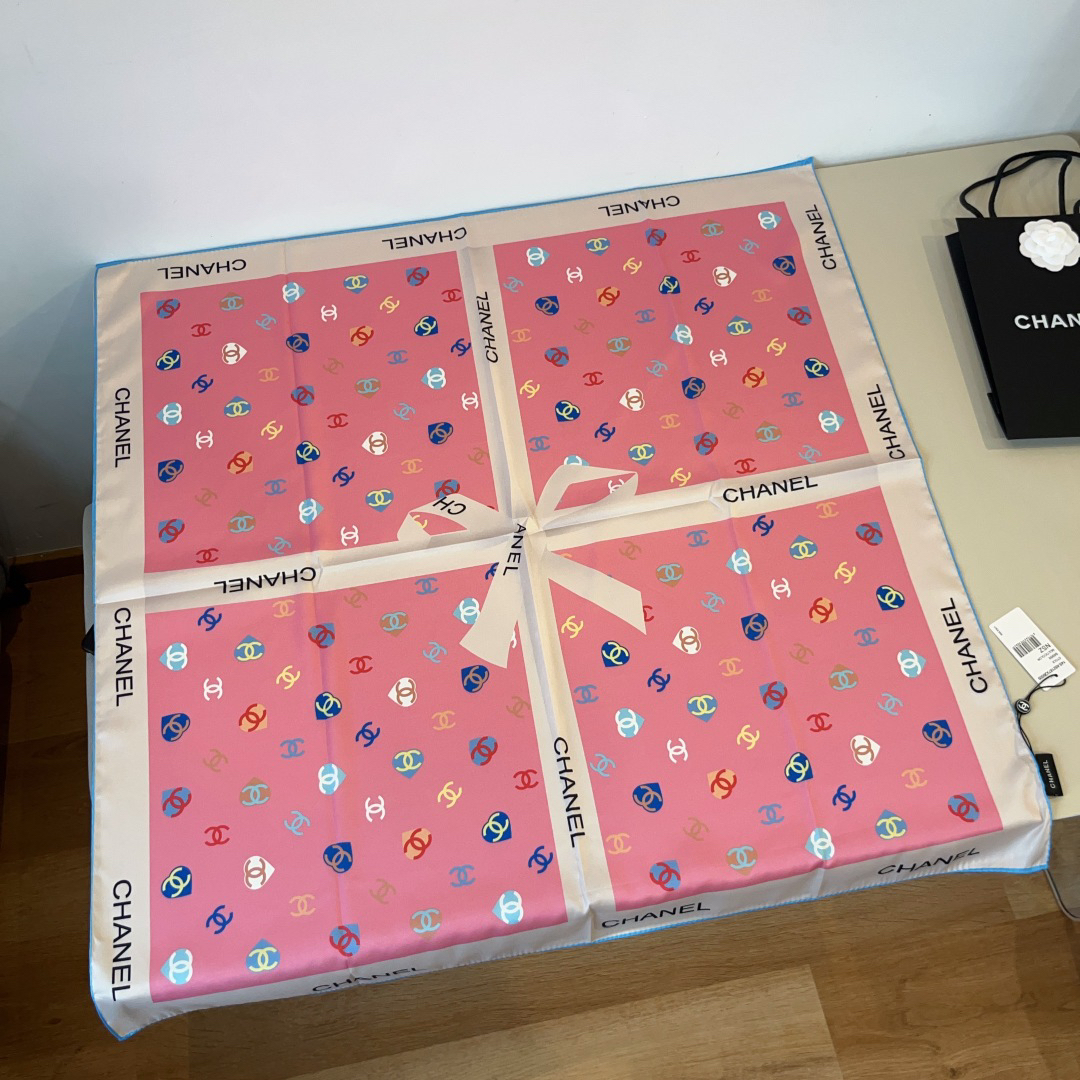 CHANE Butterfly Knot Square Scarf