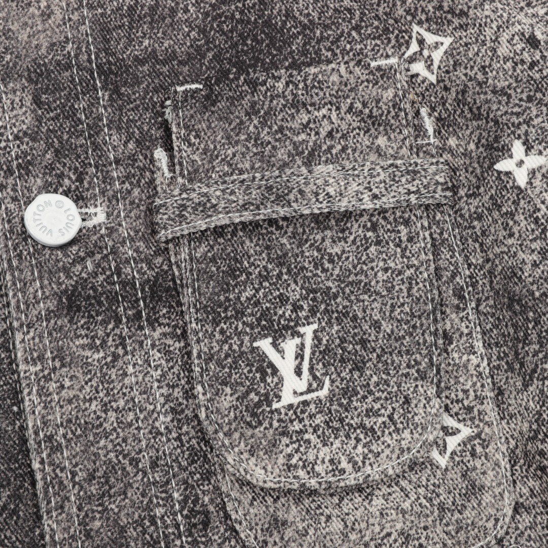 LU Star Rendered Aged Denim Jacket