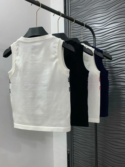 DIO25SS U-neck knit tank top