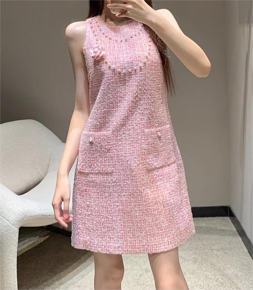 CHANE25SS tweed dress