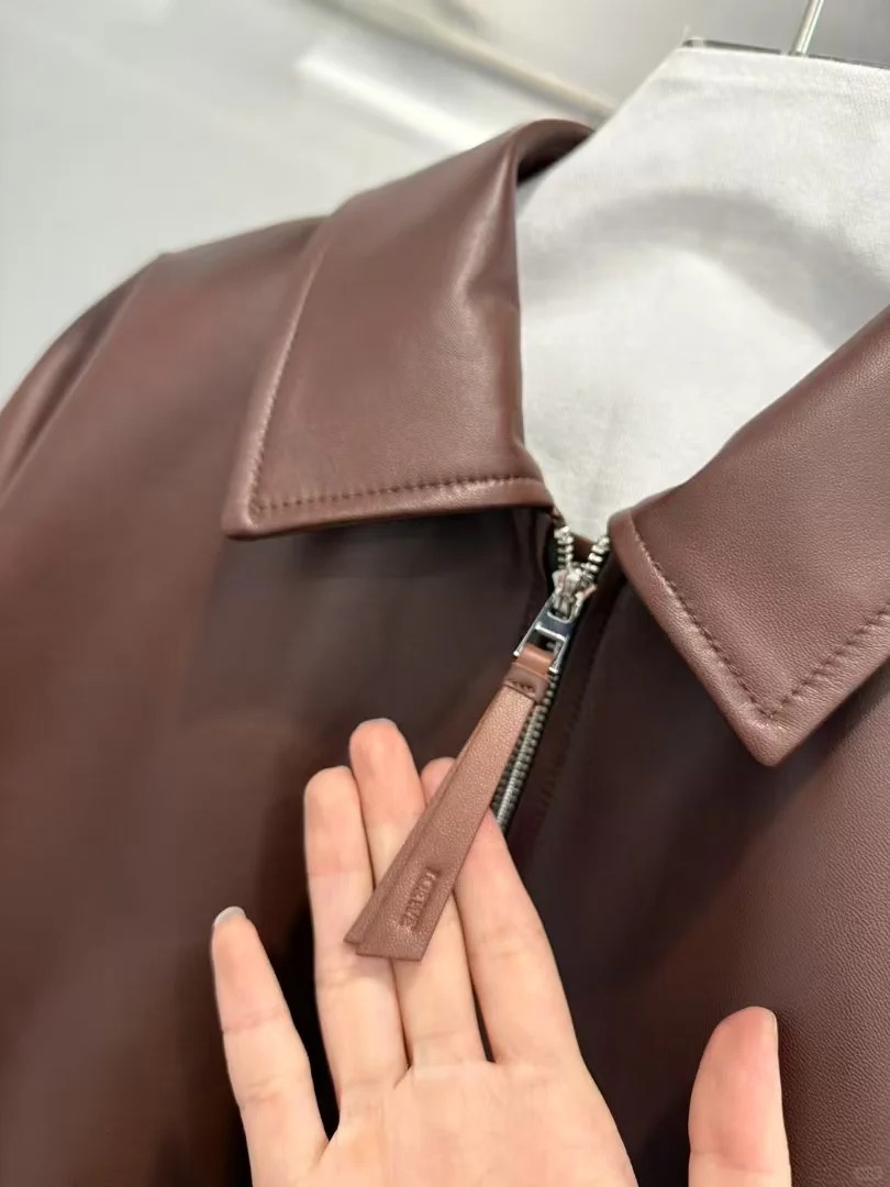 LOE Lambskin Draped Jacket