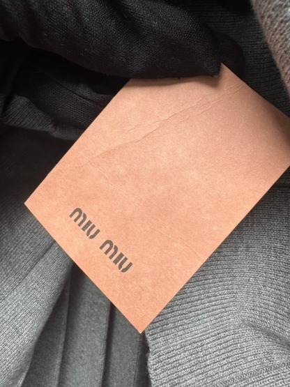 MIU25SS Grey College Style Pleated Skirt