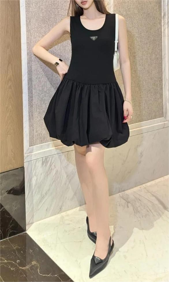 PRAD25SS Vest Patchwork Pod Dress