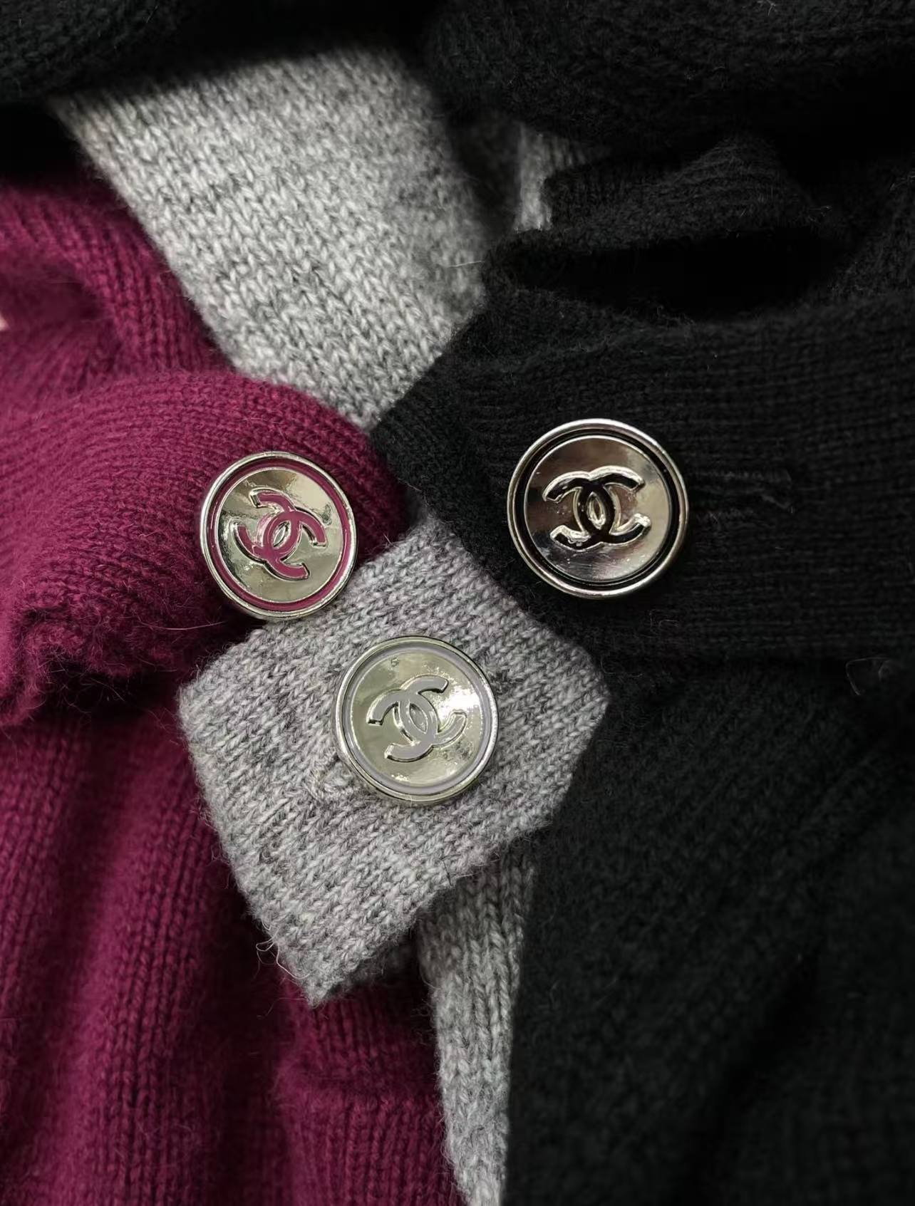 CC Metal button knitted cardigan