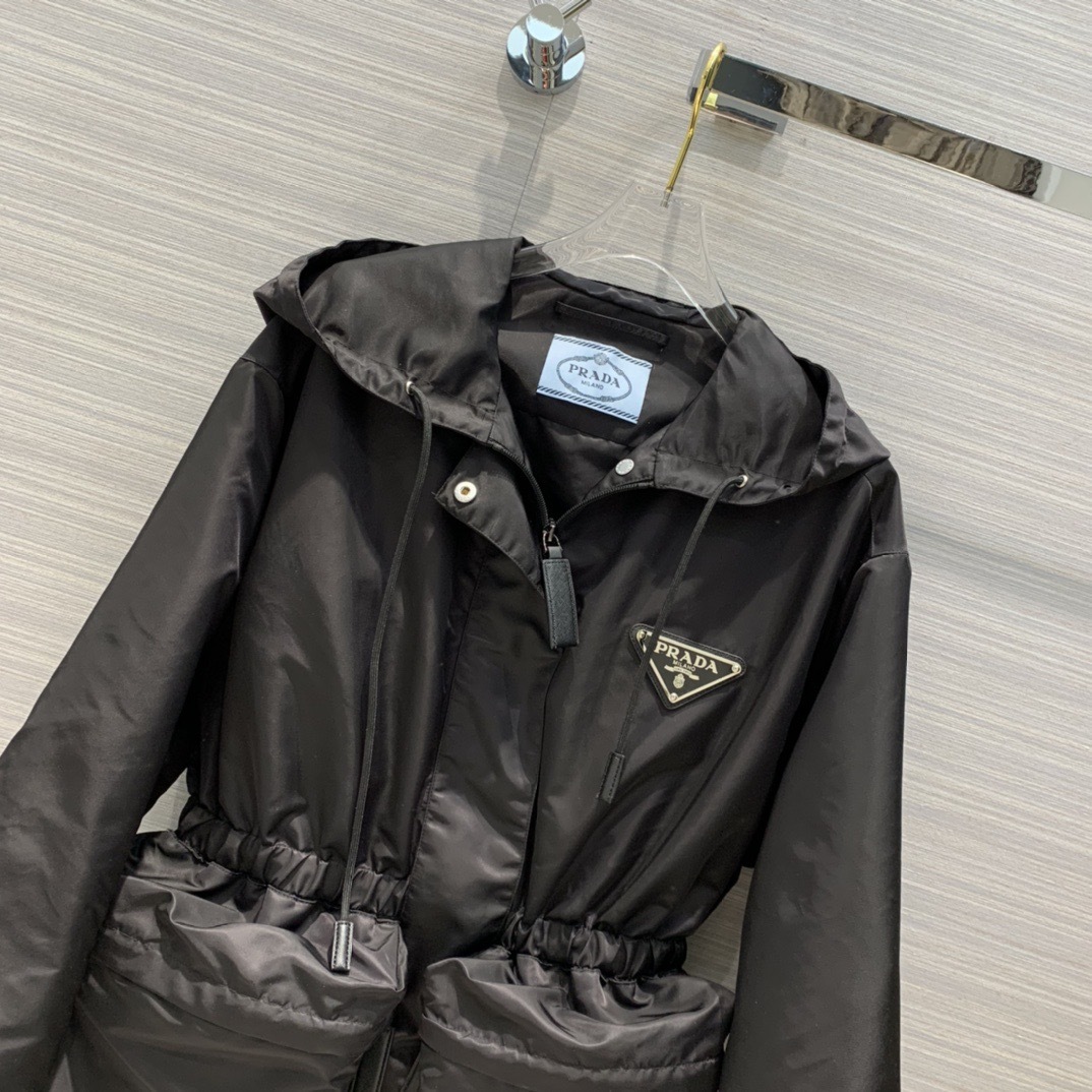 PP Large pocket waist cinching jacket jacket