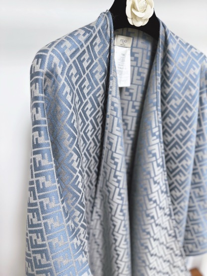 FEN 25SS Full printed tricolor shawl