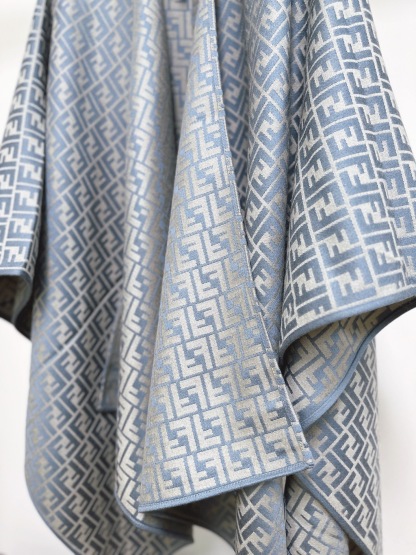 FEN 25SS Full printed tricolor shawl