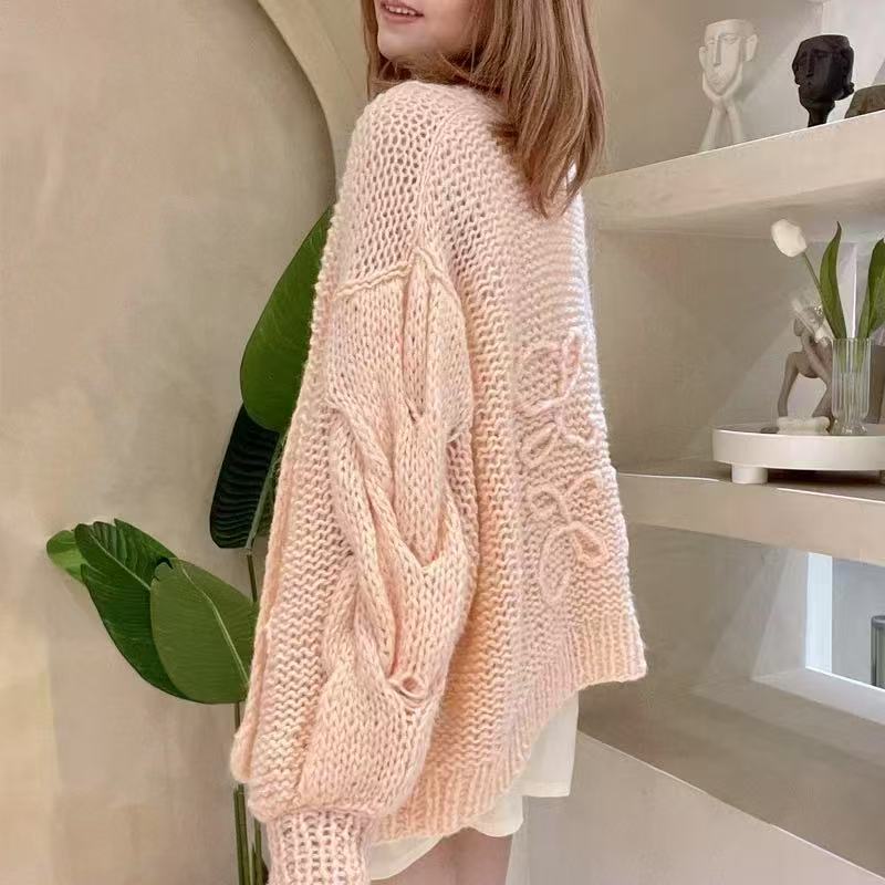 LEW Hollow-out knitted cardigan