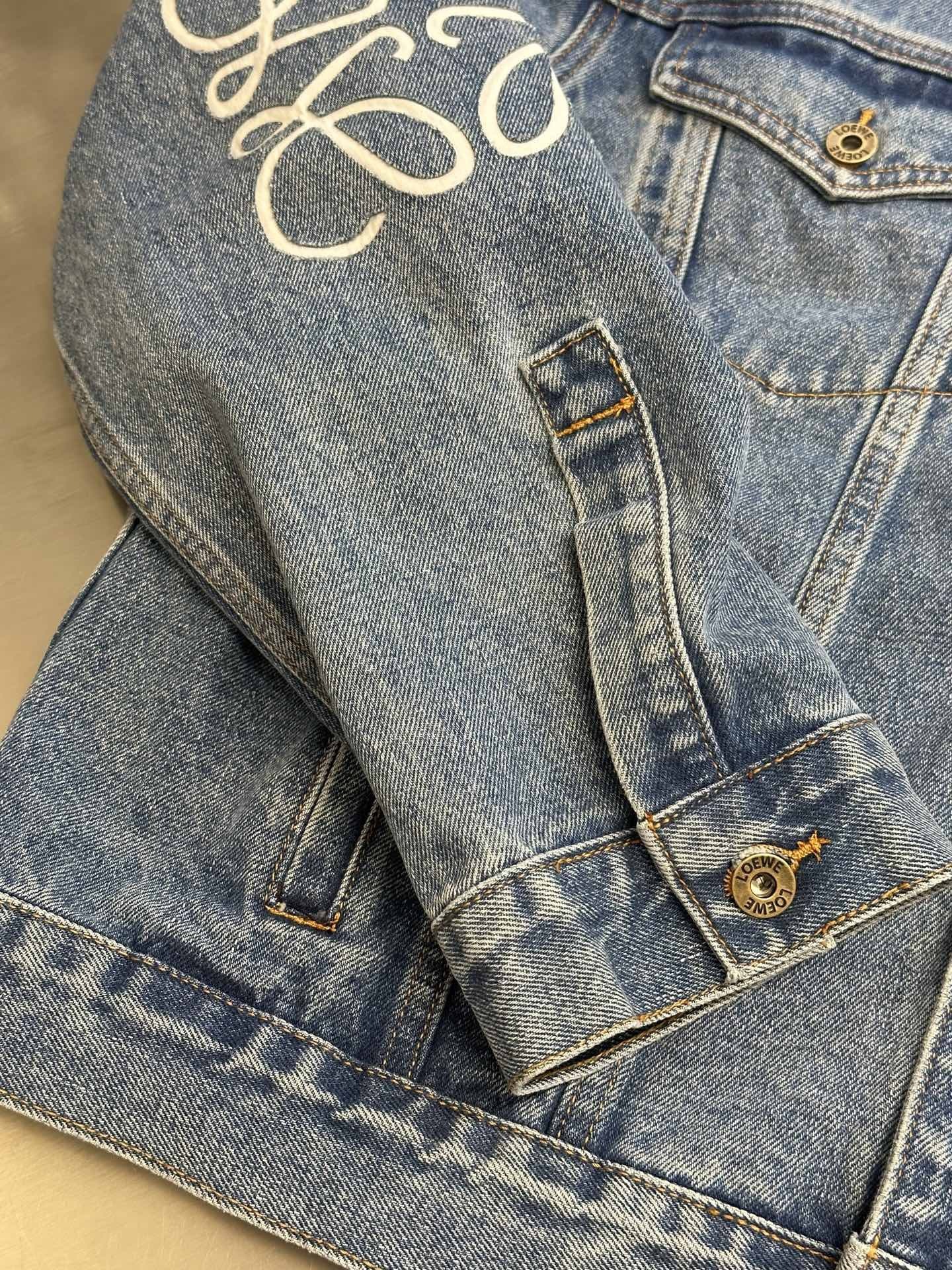 LEW 2025SS Elbow logo denim jacket