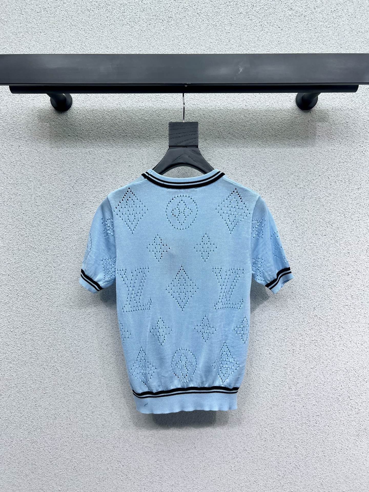 LOUIS VUIT25SS knitted wool short sleeve top