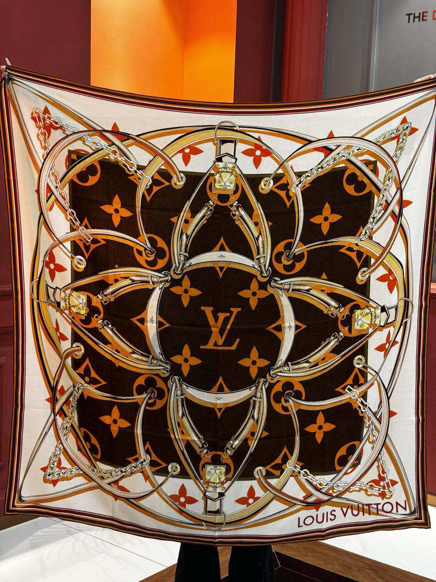 Louis Vuit Velvet Square Scarf