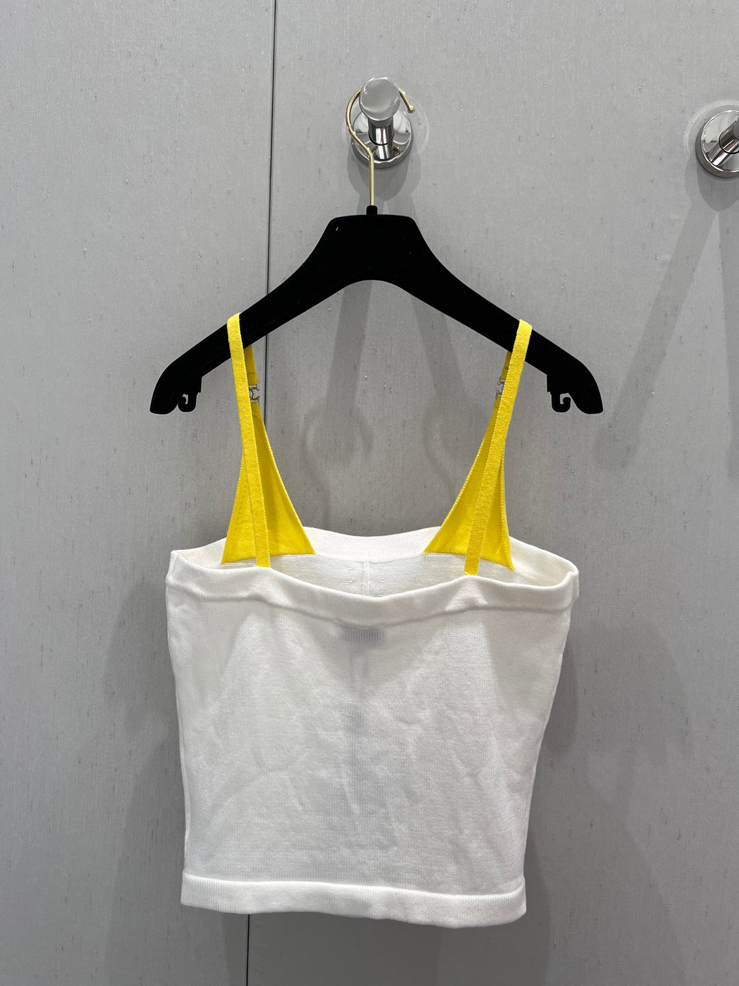 CHANE25SS color clashing cc camisole sheath tank top