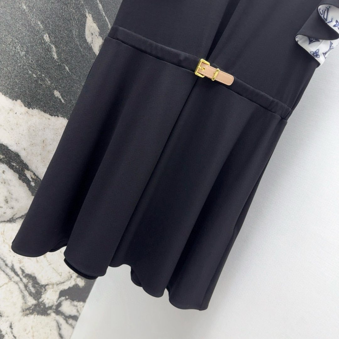 LU25SS Irregular Ruffle Dress