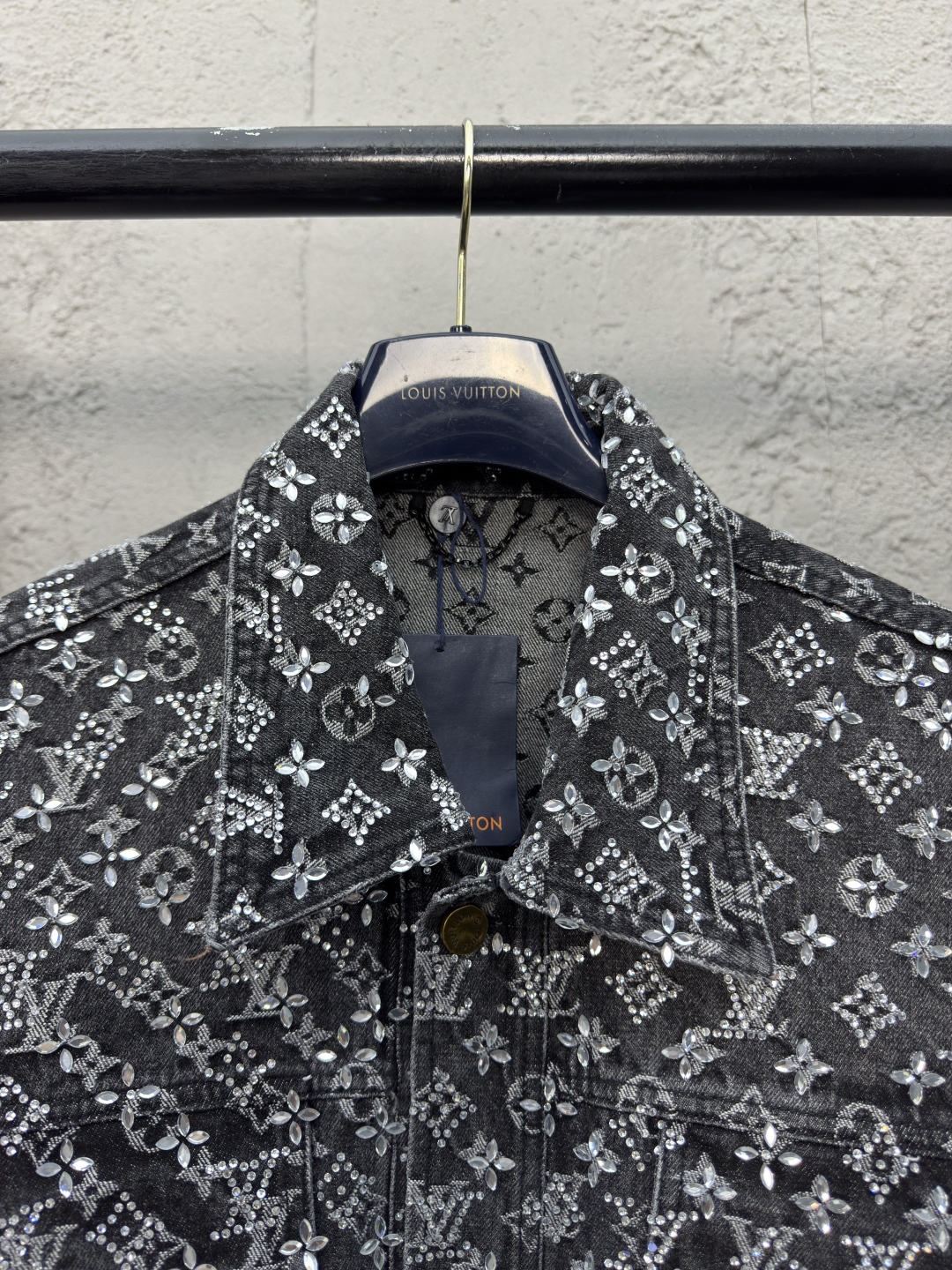 LU Old Flower Full Printed Rhinestone Rawboy Jacket