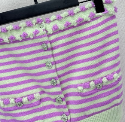 CHANE25SS Striped Bustier