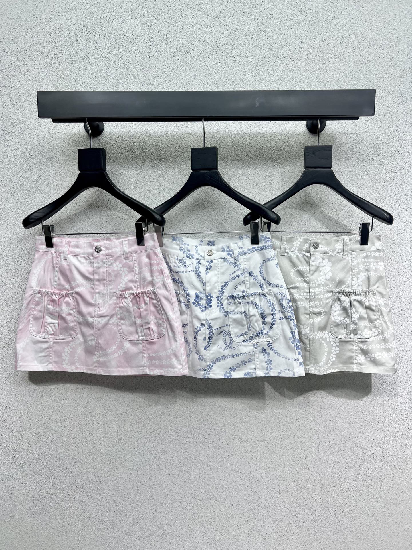 CHANE25SS Denim Half Skirt