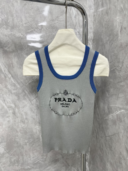 PRAD25SS Embroidered Threaded Wrap Vest