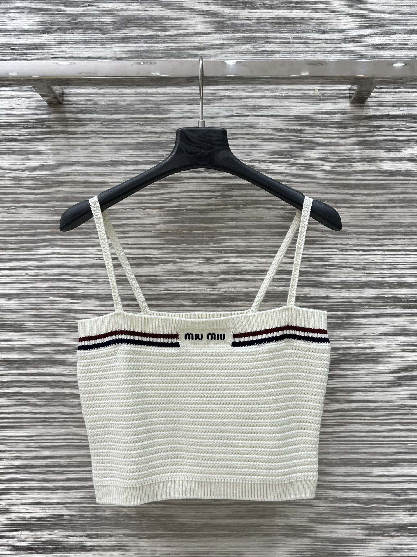 MIU25SS striped jersey camisole tank top